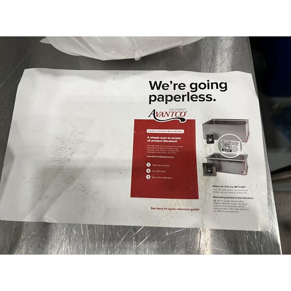 Scratch and Dent Avantco TM-12A Top Mount Drop-In Full Size Hot Food Well with Round Inside Corners and Drain - 120V, 1,500W