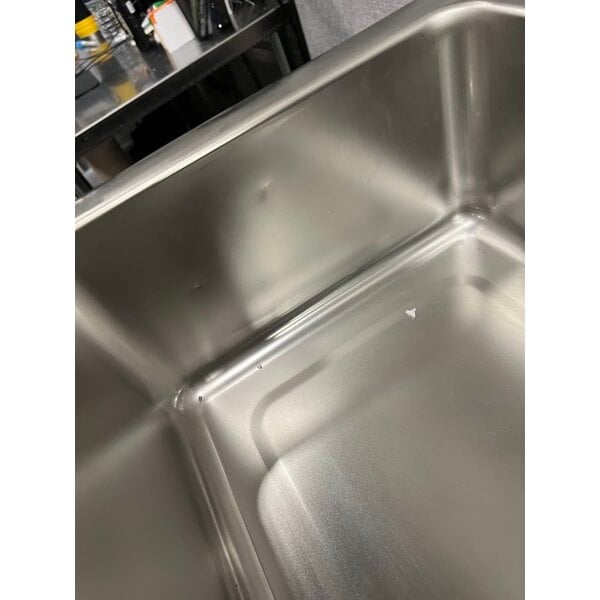 Scratch and Dent Avantco TM-12A Top Mount Drop-In Full Size Hot Food Well with Round Inside Corners and Drain - 120V, 1,500W