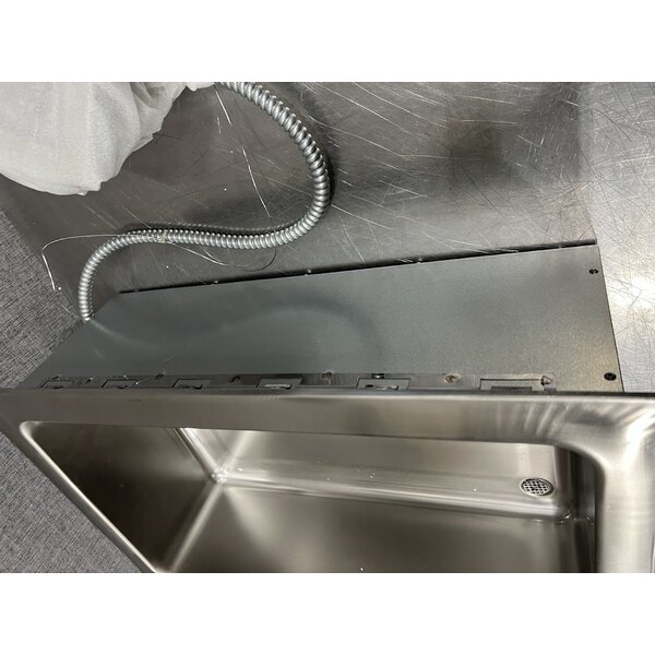 Scratch and Dent Avantco TM-12A Top Mount Drop-In Full Size Hot Food Well with Round Inside Corners and Drain - 120V, 1,500W