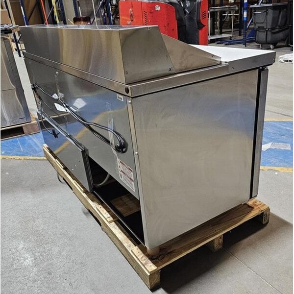 Scratch and Dent True TSSU-72-18-HC 72 3/8" 3 Door Refrigerated Sandwich Prep Table