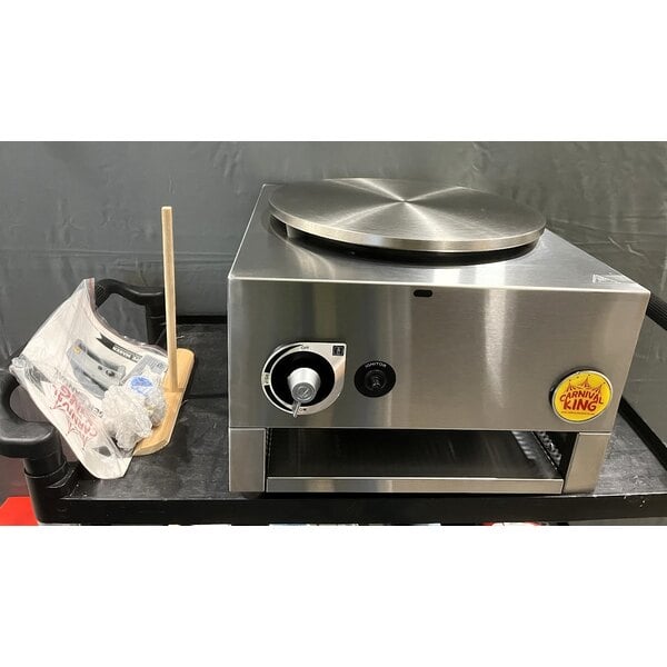 Scratch and Dent Carnival King GCM16LP 16" Liquid Propane Steel Crepe Maker- 22,000 BTU