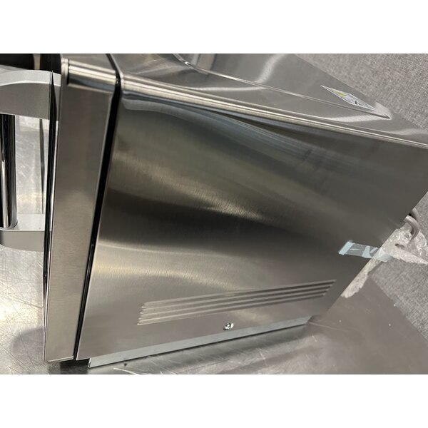 Scratch and Dent Solwave 1000W Stackable Commercial Microwave with Large 1.2 cu. ft. Interior and Push Button Controls - 120V