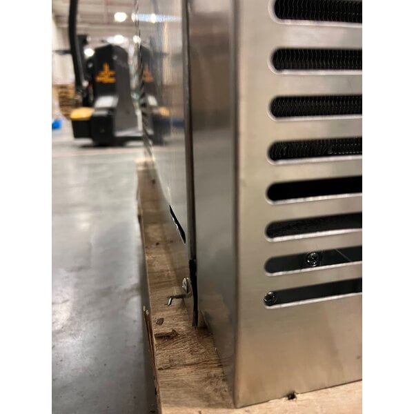 Scratch and Dent Avantco UDD-3-CT-S-6 Stainless Steel Kegerator / Beer Dispenser with (2) Triple Tap Tower and Club Top - (3) 1/2 Keg Capacity