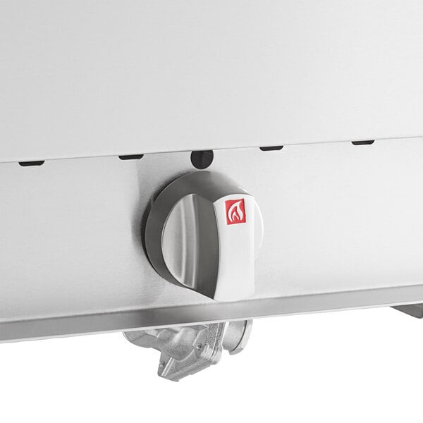 Scratch and Dent ServIt GST-4WE-NG Four Pan Open Well Natural Gas Steam Table with Undershelf - 14,000 BTU