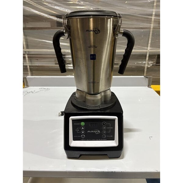 Scratch and Dent AvaMix BX1GRGT 3 3/4 hp 1 Gallon Stainless Steel Heavy Duty Commercial Food Blender with Timer - 120V