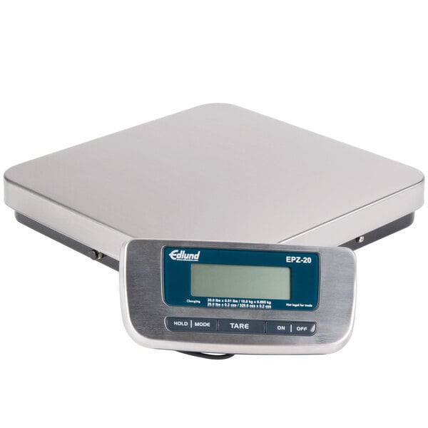 Scratch and Dent Edlund EPZ-20 20 lb. Digital Pizza Scale with Remote Display