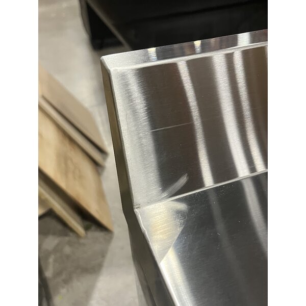 Scratch and Dent Avantco SS-WT-60R-HC 60" Two Door Worktop Refrigerator with 3 1/2" Backsplash