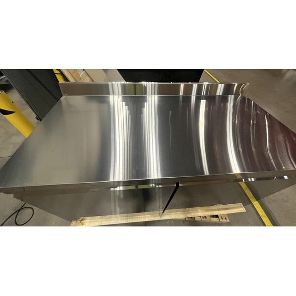 Scratch and Dent Avantco SS-WT-60R-HC 60" Two Door Worktop Refrigerator with 3 1/2" Backsplash