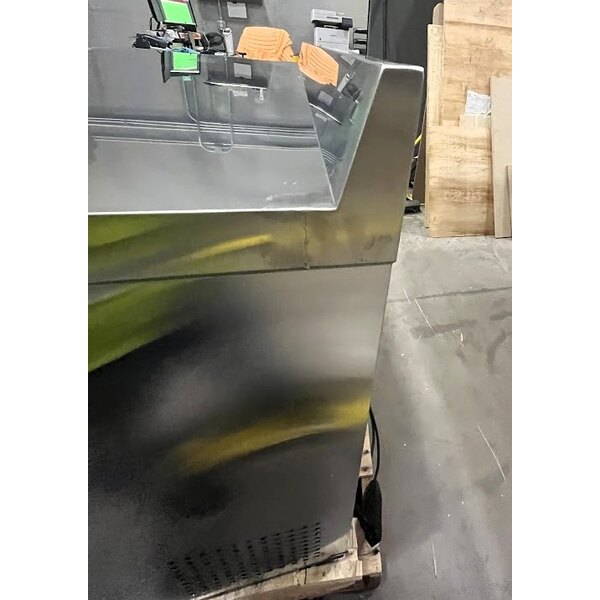 Scratch and Dent Avantco SS-WT-60R-HC 60" Two Door Worktop Refrigerator with 3 1/2" Backsplash