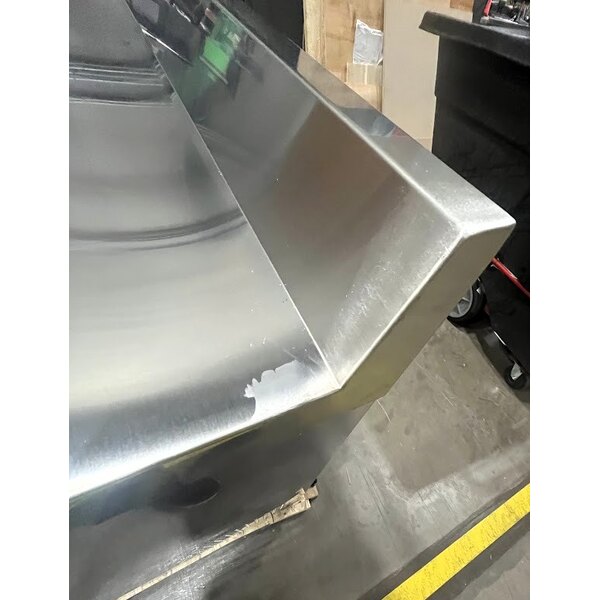 Scratch and Dent Avantco SS-WT-60R-HC 60" Two Door Worktop Refrigerator with 3 1/2" Backsplash