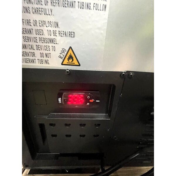 Scratch and Dent Avantco SS-WT-60R-HC 60" Two Door Worktop Refrigerator with 3 1/2" Backsplash