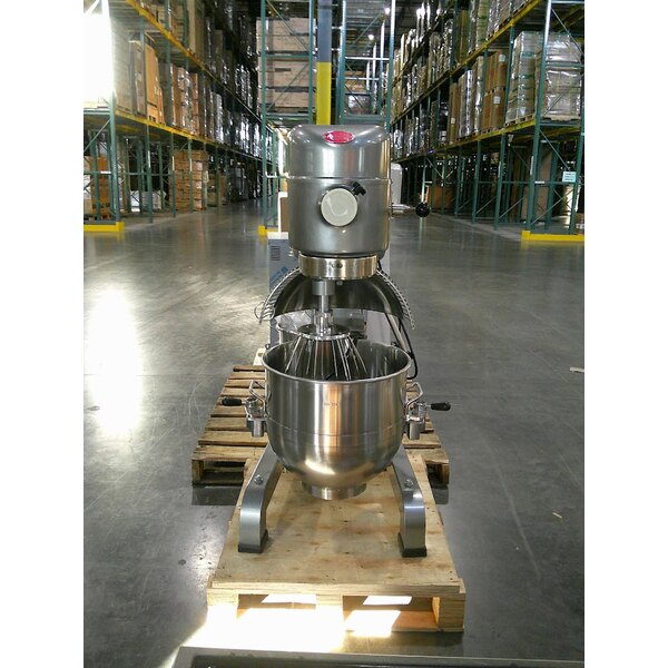 Scratch and Dent Avantco MX40H 40 Qt. Planetary Floor Mixer with Guard & Standard Accessories - 240V, 2 hp