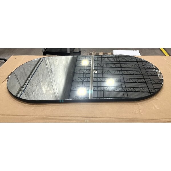 Scratch and Dent Geneva 262 Oval Rimless Mirror Food Display Tray - 24" x 48"