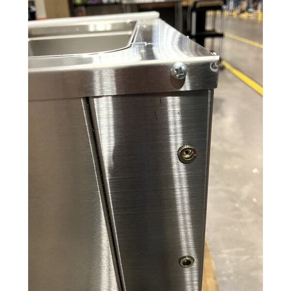 Scratch and Dent Advance Tabco SW-3E-120 Three Pan Electric Hot Food Table with Undershelf - Sealed Well, 120V