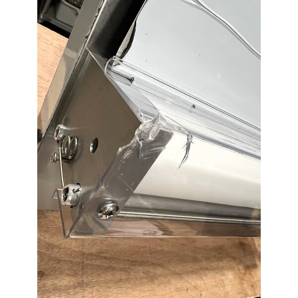 Scratch and Dent Estella EDS18S 18" Countertop One Stage Dough Sheeter - 120V, 1/2 HP