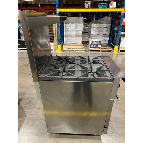 Scratch and Dent Vulcan 24S-4BN Endurance Natural Gas 4 Burner 24" Range with Standard Oven Base - 143,000 BTU