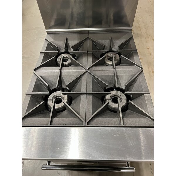 Scratch and Dent Vulcan 24S-4BN Endurance Natural Gas 4 Burner 24" Range with Standard Oven Base - 143,000 BTU