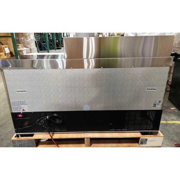 Scratch and Dent Avantco SS-PT-60-10-HC 60" 2 Door Stainless Steel Refrigerated Sandwich Prep Table with Workstation