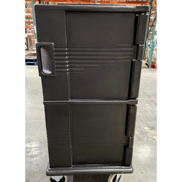 Scratch and Dent Cambro UPC800110 Ultra Camcart® Black Insulated Food Pan Carrier - Holds 12 Pans