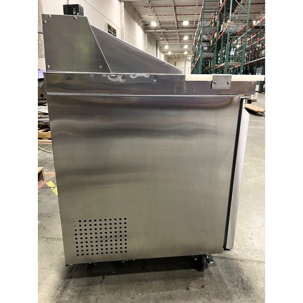 Scratch and Dent Avantco SS-PT-60-HC 60" 2 Door Stainless Steel Refrigerated Sandwich Prep Table