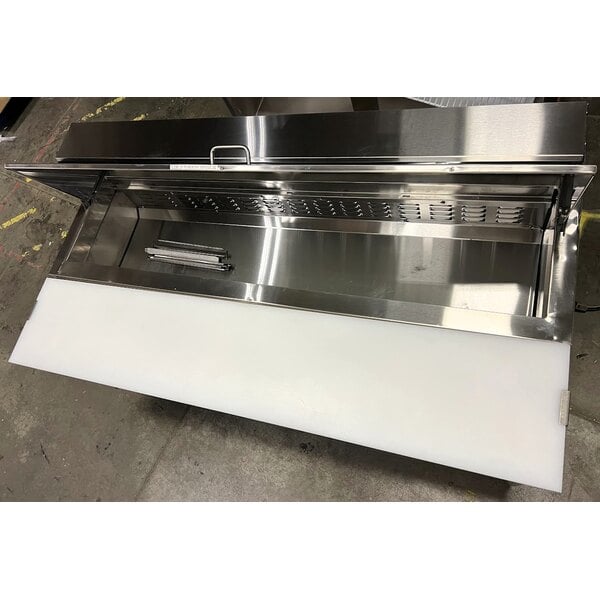 Scratch and Dent Avantco SS-PT-60-HC 60" 2 Door Stainless Steel Refrigerated Sandwich Prep Table