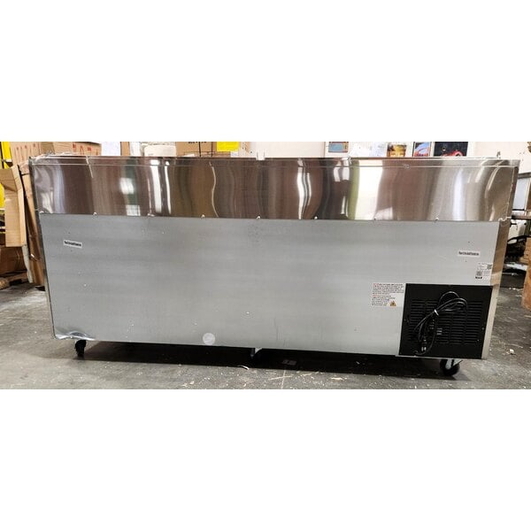 Scratch and Dent Avantco APPT-91-HC 92" 3 Door Refrigerated Pizza Prep Table