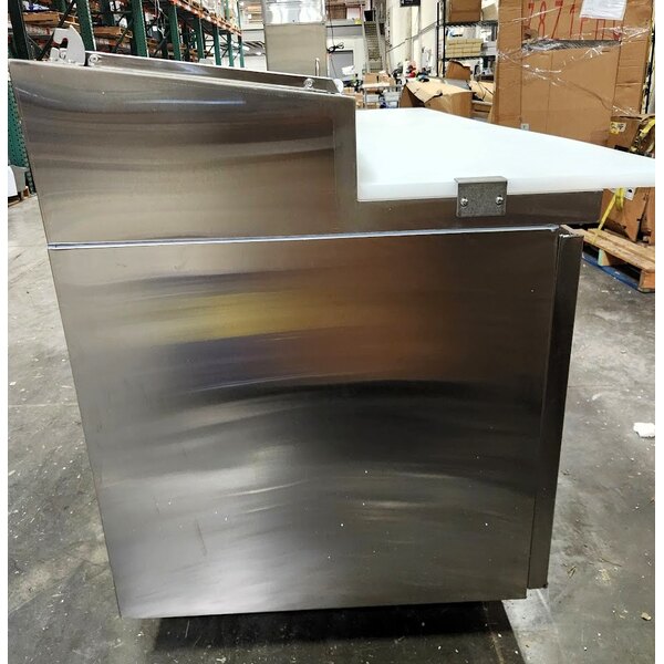 Scratch and Dent Avantco APPT-91-HC 92" 3 Door Refrigerated Pizza Prep Table