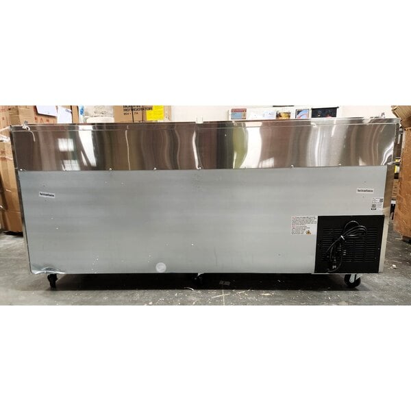 Scratch and Dent Avantco APPT-91-HC 92" 3 Door Refrigerated Pizza Prep Table