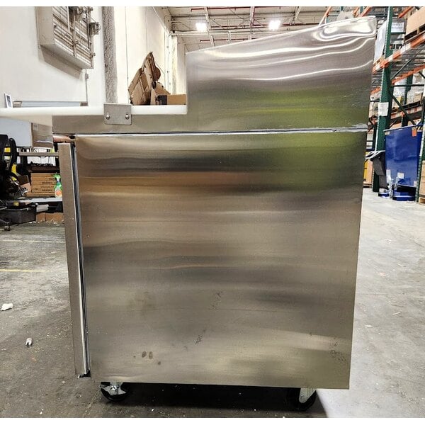 Scratch and Dent Avantco APPT-91-HC 92" 3 Door Refrigerated Pizza Prep Table