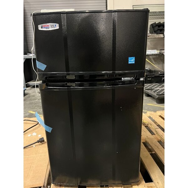 Scratch and Dent MicroFridge by Danby 3.1MF7-7A1 3.1 Cu. Ft. Black Solid Two Door Reach-In Refrigerator / Freezer with One Plug Microwave
