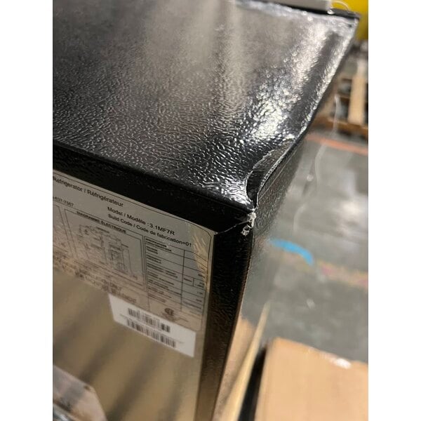 Scratch and Dent MicroFridge by Danby 3.1MF7-7A1 3.1 Cu. Ft. Black Solid Two Door Reach-In Refrigerator / Freezer with One Plug Microwave