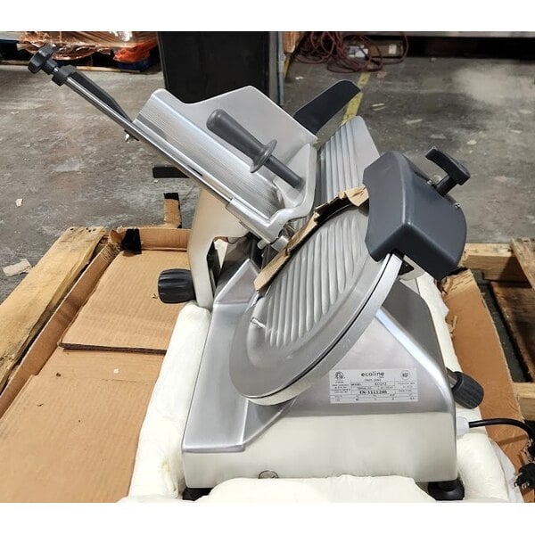 Scratch and Dent Ecoline by Hobart ECO12-1 12" Medium-Duty Manual Meat Slicer - 120V, 1/2 hp