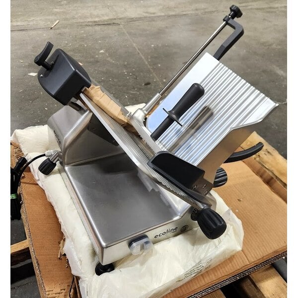 Scratch and Dent Ecoline by Hobart ECO12-1 12" Medium-Duty Manual Meat Slicer - 120V, 1/2 hp