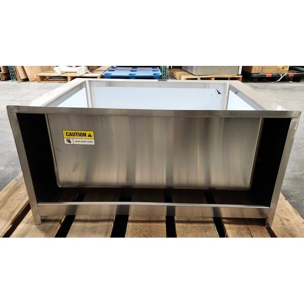 Scratch and Dent Regency 33" 16-Gauge Stainless Steel One Compartment Floor Mop Sink - 28" x 20" x 12" Bowl