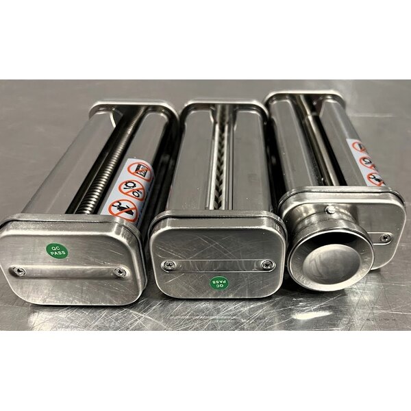 Scratch and Dent Avantco 177MIX8XP #5 Pasta Roller / Cutter 3 Piece Attachment Kit for Avantco MIX8 Mixers