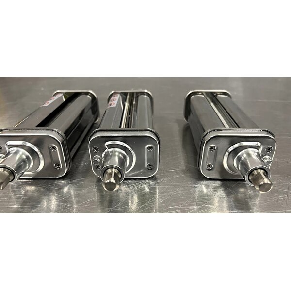 Scratch and Dent Avantco 177MIX8XP #5 Pasta Roller / Cutter 3 Piece Attachment Kit for Avantco MIX8 Mixers