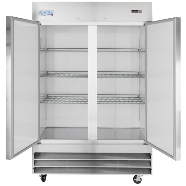 Scratch and Dent Avantco A-49R-HC 54" Solid Door Reach-In Refrigerator
