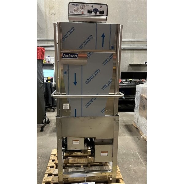 Scratch and Dent Jackson TempStar HH-E Door Type Dishwasher High Hood with Electric Booster Heater - 208/230V, 1 Phase