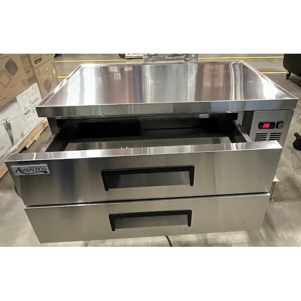 Scratch and Dent Avantco CBE-48-HC 48" 2 Drawer Refrigerated Chef Base