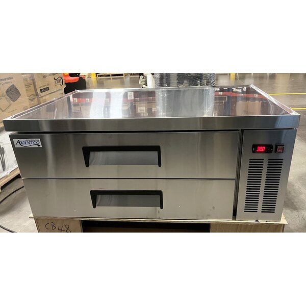 Scratch and Dent Avantco CBE-48-HC 48" 2 Drawer Refrigerated Chef Base
