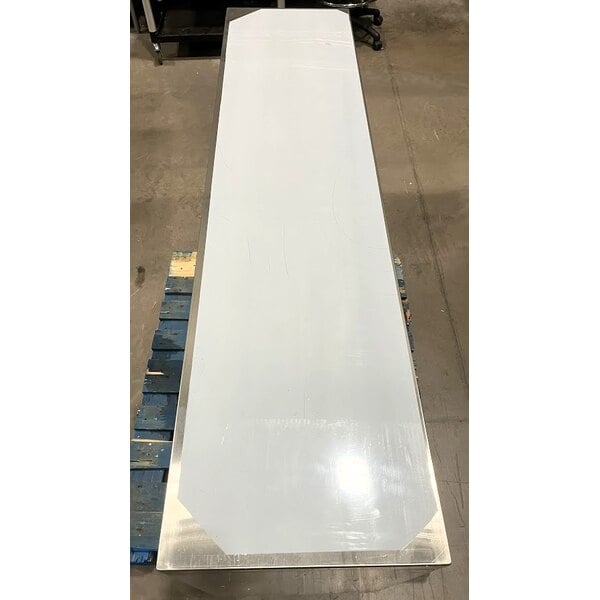 Scratch and Dent Regency 18" x 72" 18 Gauge Type 304 Stainless Steel Dish Cabinet with Adjustable Midshelf