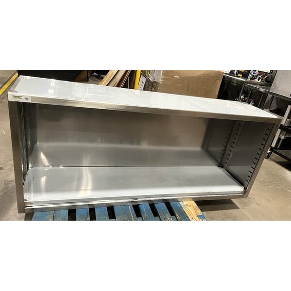 Scratch and Dent Regency 18" x 72" 18 Gauge Type 304 Stainless Steel Dish Cabinet with Adjustable Midshelf
