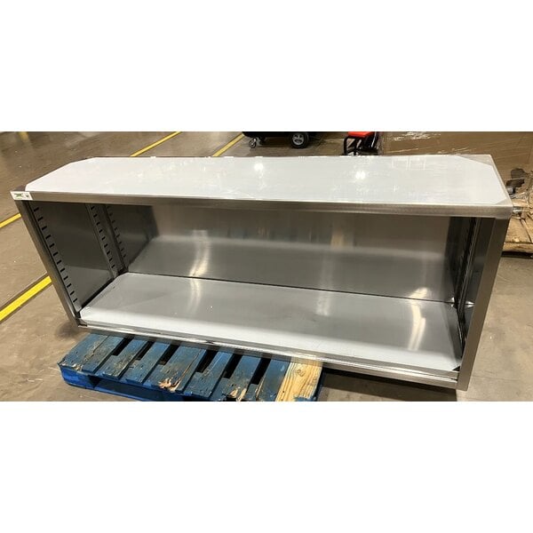 Scratch and Dent Regency 18" x 72" 18 Gauge Type 304 Stainless Steel Dish Cabinet with Adjustable Midshelf