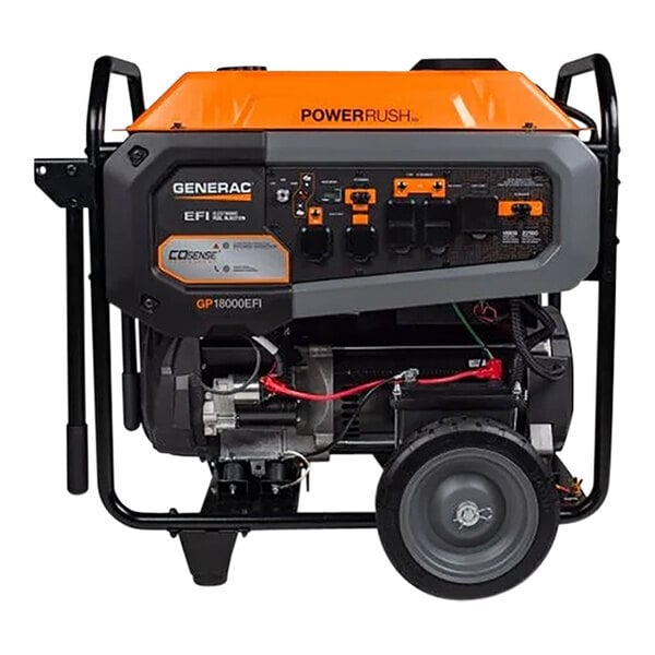 Scratch and Dent Generac GP Series GP18000EFI Gasoline-Powered Portable Generator with Electric Start 8917 - 18,000/22,500W, 240V