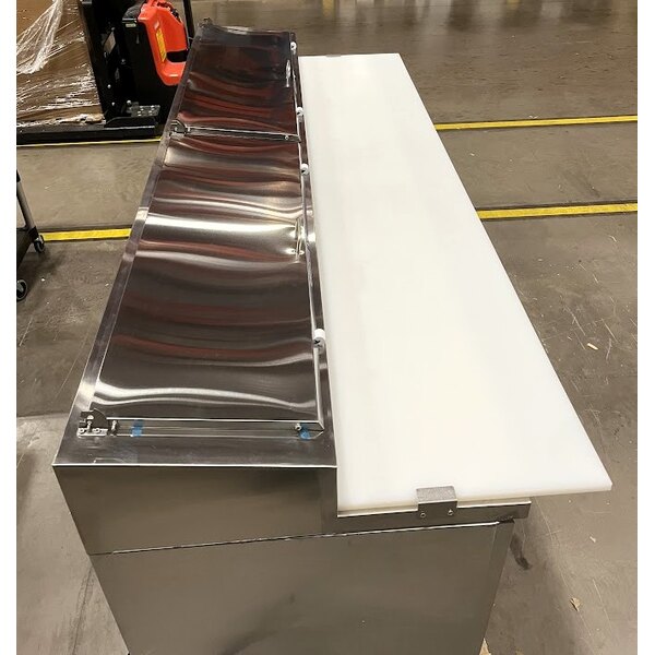 Scratch and Dent Avantco SSPPT-3H 94" 6 Drawer Refrigerated Pizza Prep Table