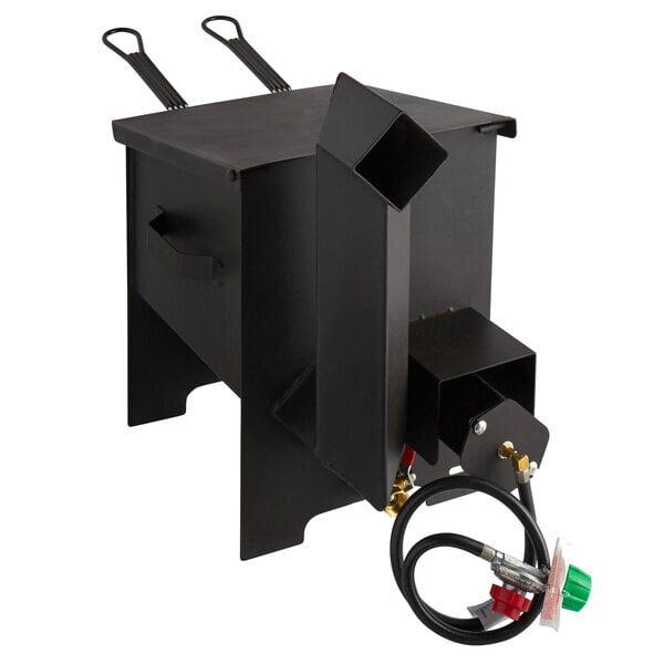 Scratch and Dent Backyard Pro BPF4G 4 Gallon Steel Liquid Propane Outdoor Deep Fryer - 90,000 BTU