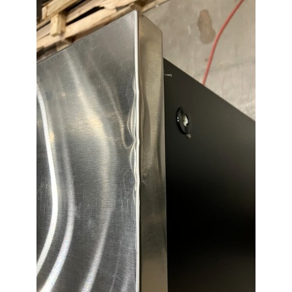 Scratch and Dent Avantco UDD-4-HC Black Kegerator / Beer Dispenser with (2) 2 Tap Towers - (3) 1/2 Keg Capacity