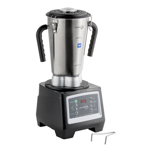 Scratch and Dent AvaMix BX1GRGT 3 3/4 hp 1 Gallon Stainless Steel Heavy Duty Commercial Food Blender with Timer - 120V