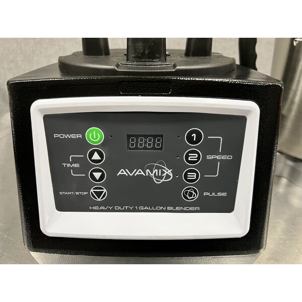 Scratch and Dent AvaMix BX1GRGT 3 3/4 hp 1 Gallon Stainless Steel Heavy Duty Commercial Food Blender with Timer - 120V