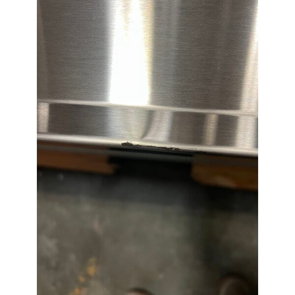 Scratch and Dent Cooking Performance Group 72GTRBNL 72" Gas Countertop Griddle with Thermostatic Controls and 72", 4 Drawer Refrigerated Chef Base - 180,000 BTU